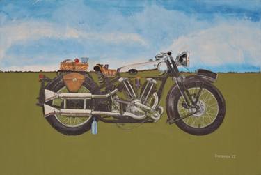 Original Motorcycle Paintings by Shaun Donovan