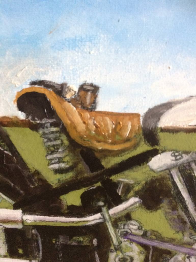 Original Contemporary Landscape Motorcycle Painting by Shaun Donovan