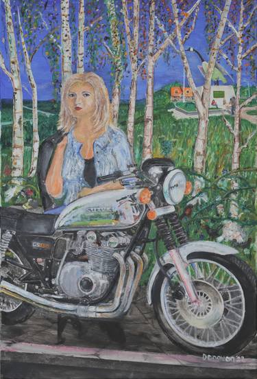 Print of Motorcycle Paintings by Shaun Donovan
