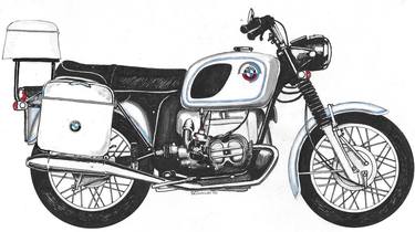 Original Motorcycle Drawings by Shaun Donovan