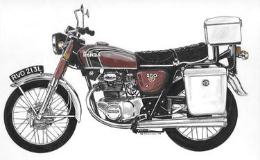 Original Bike Drawings by Shaun Donovan