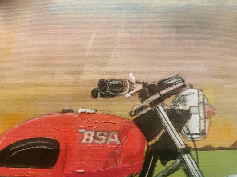 Original Motorcycle Painting by Shaun Donovan