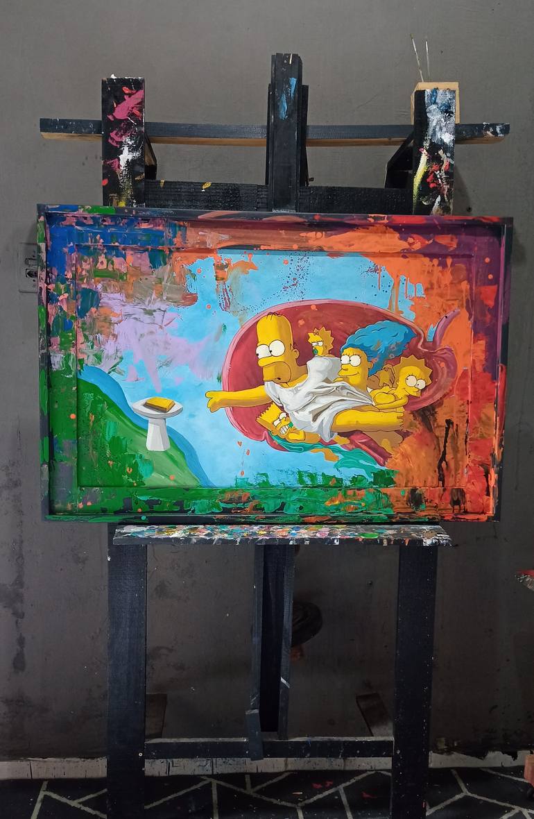 Original Abstract Painting by Rodrigo Mariano Da Silva Barbosa