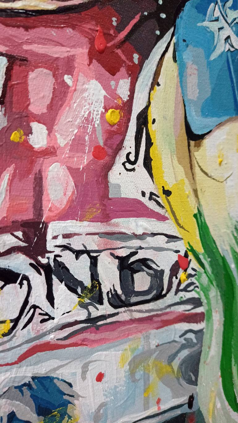 Original Portraiture Abstract Painting by Rodrigo Mariano Da Silva Barbosa