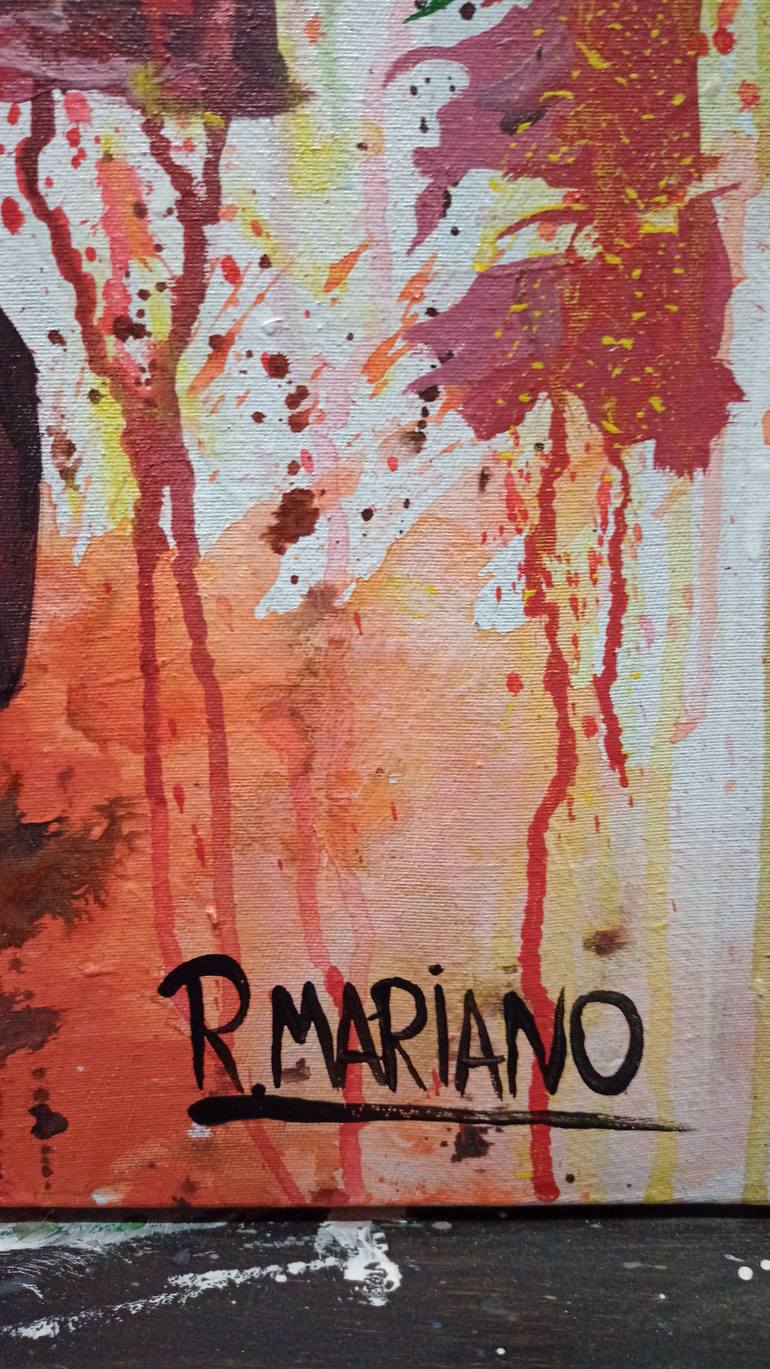 Original Portraiture Abstract Painting by Rodrigo Mariano Da Silva Barbosa