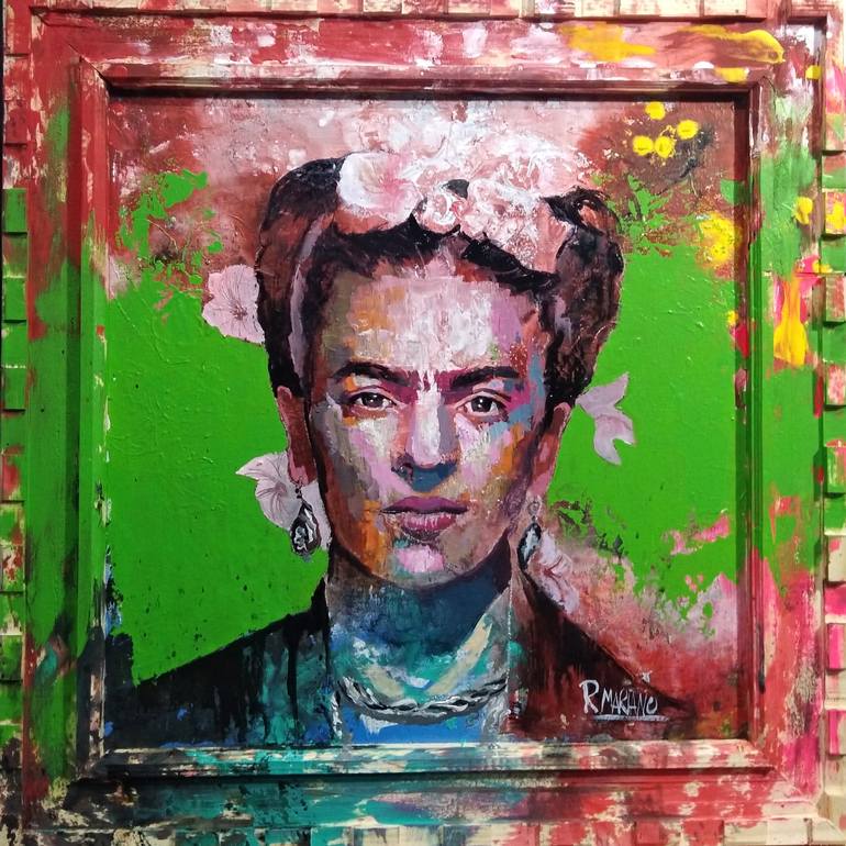 Acrylic Painting Frida Kahlo Painting By Rodrigo Mariano Da Silva ...