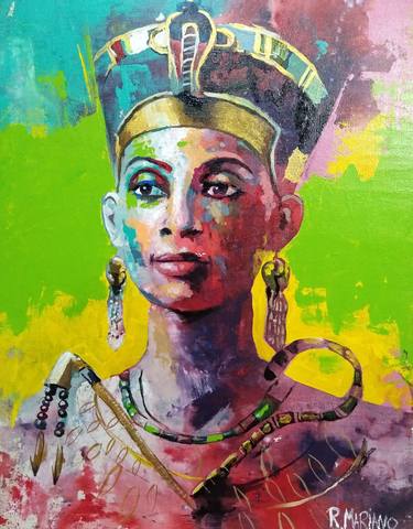 Acrylic Painting Nefertiti thumb