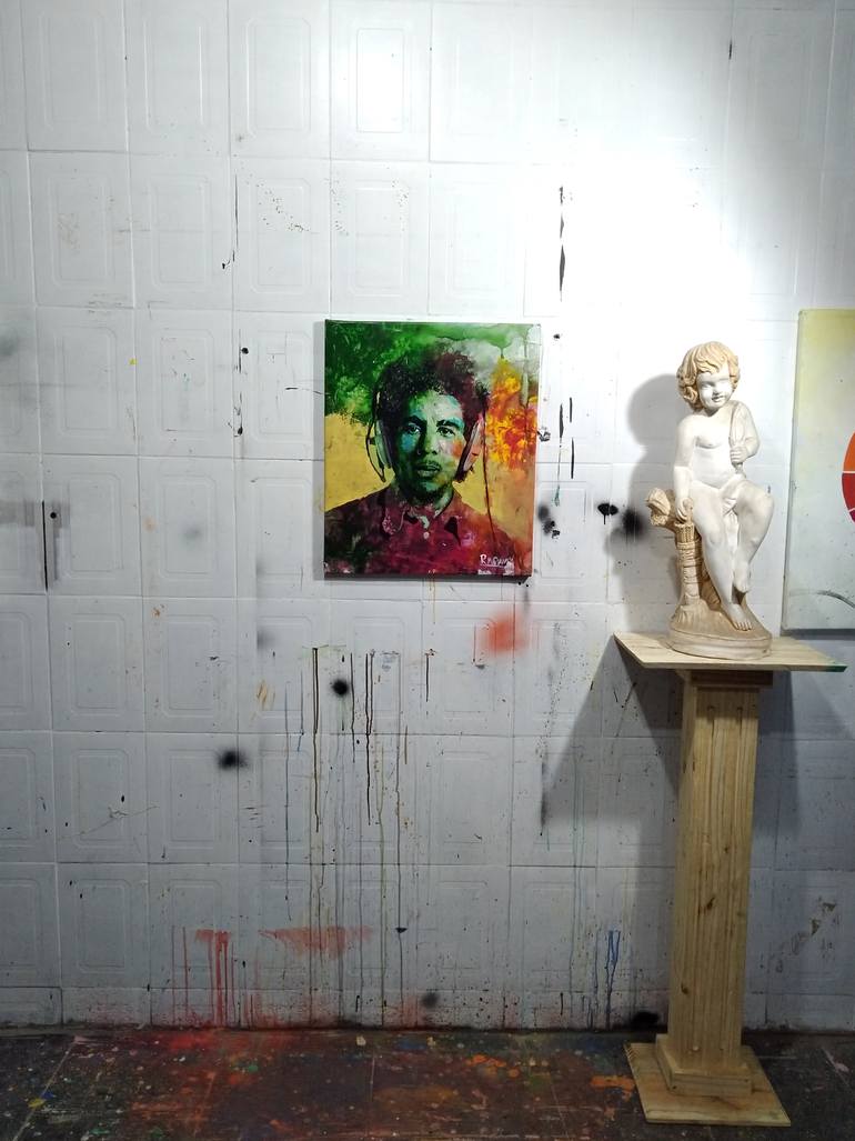 Original Abstract People Painting by Rodrigo Mariano Da Silva Barbosa