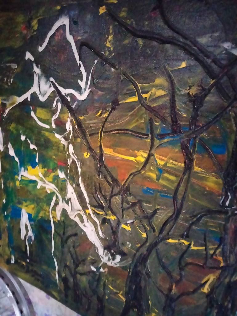 Original Abstract Nature Painting by Den Bagoes