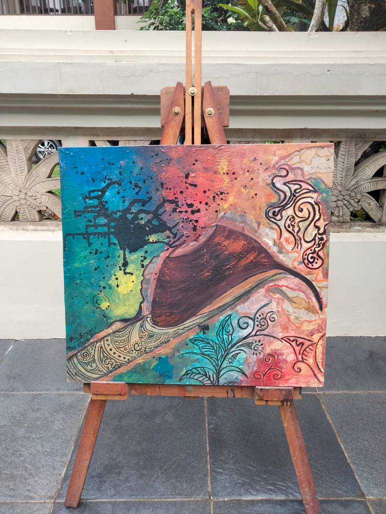 Original Expressionism Pop Culture/Celebrity Painting by Den Bagoes