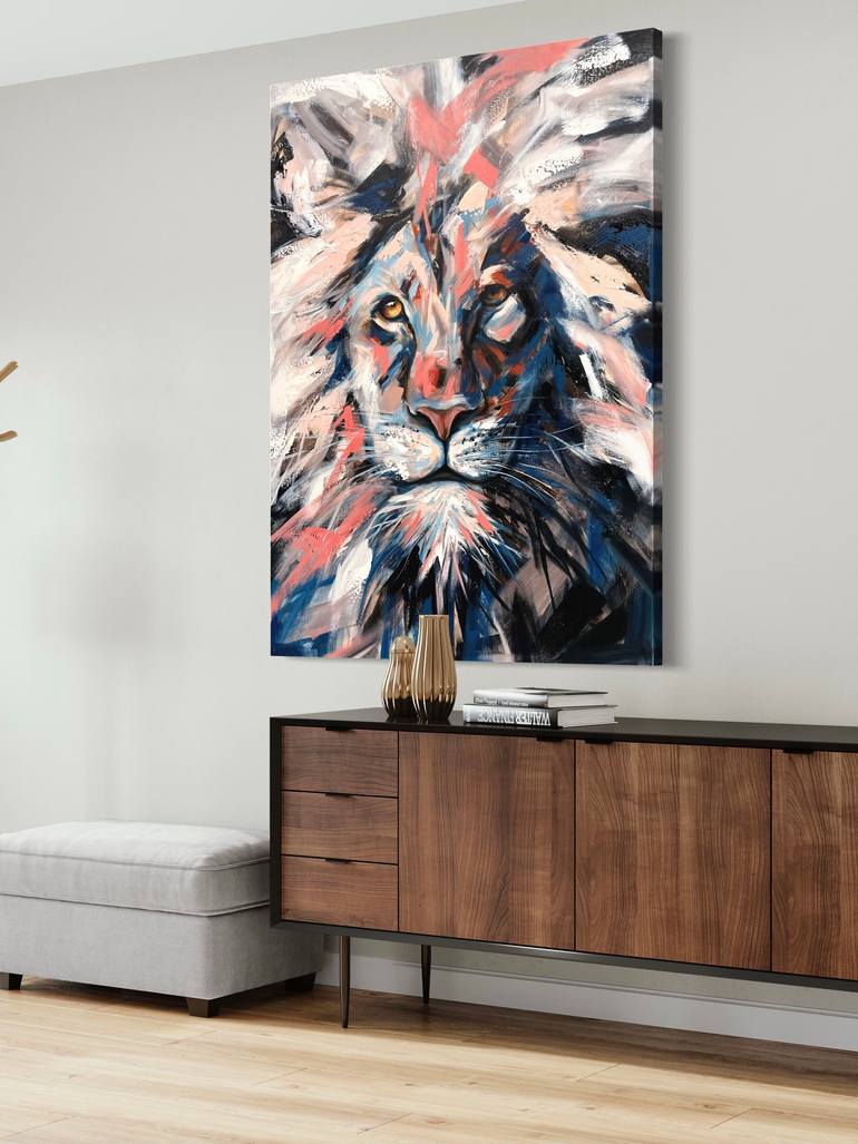 Original Abstract Animal Painting by Drunk Abstracts