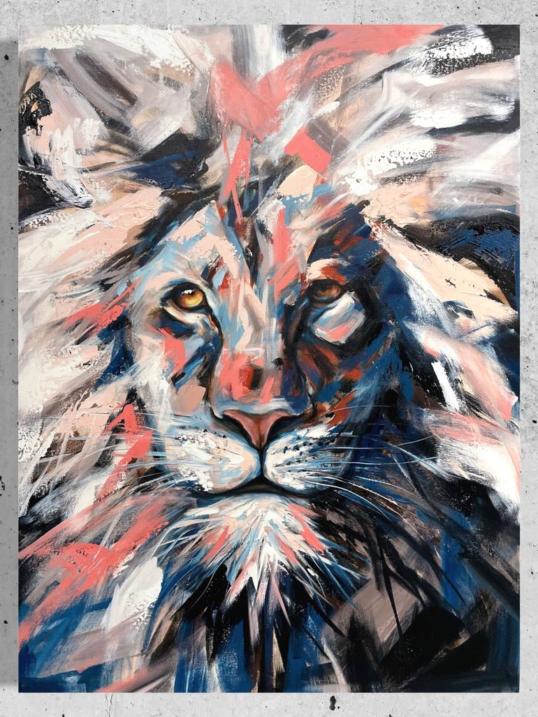 Original Abstract Animal Painting by Drunk Abstracts