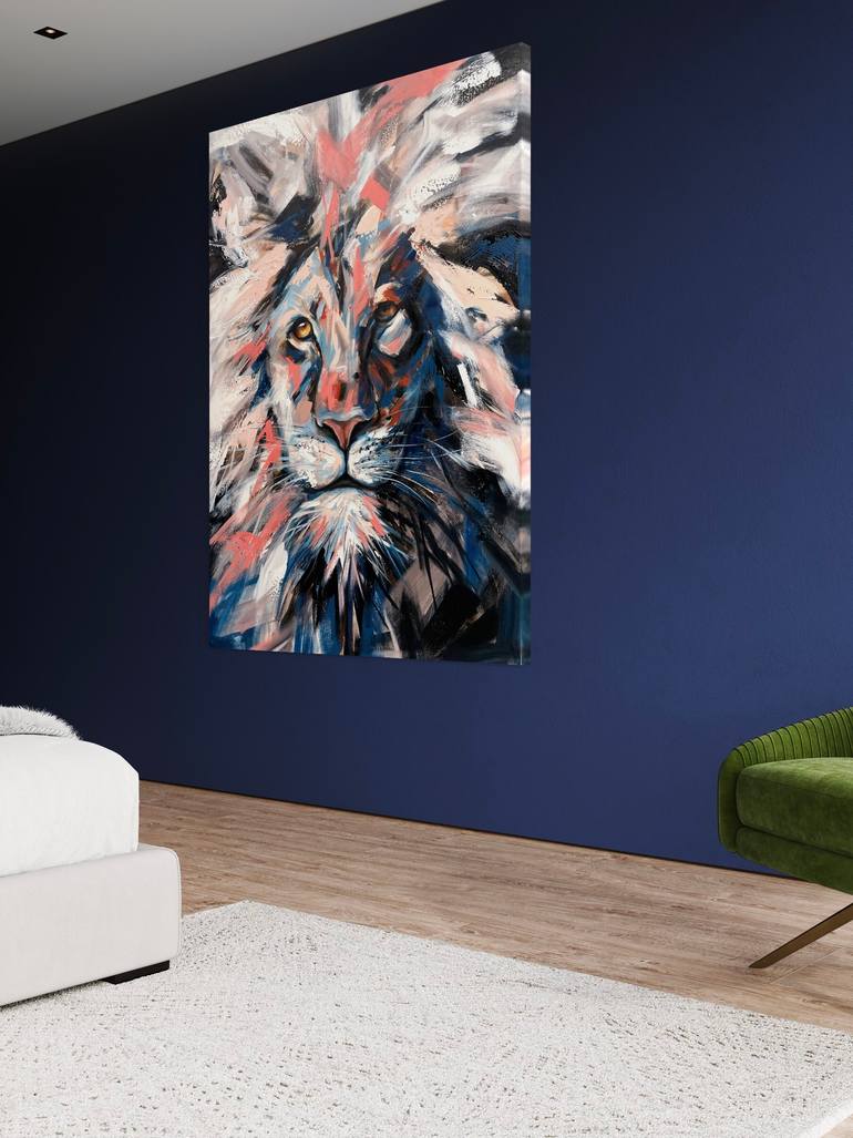 Original Abstract Animal Painting by Drunk Abstracts