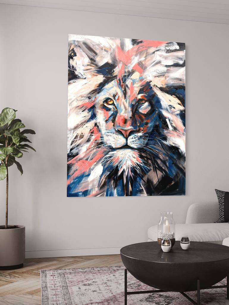Original Abstract Animal Painting by Drunk Abstracts