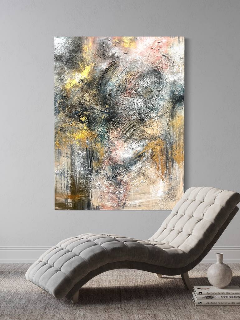 Original Abstract Expressionism Abstract Painting by Drunk Abstracts