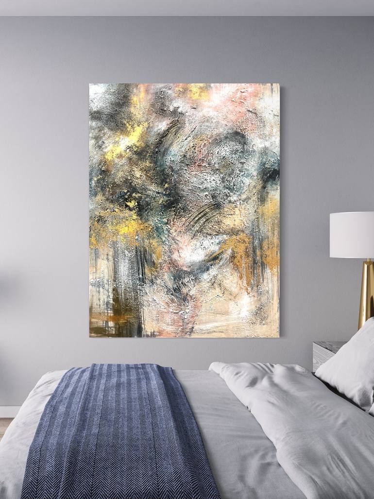 Original Abstract Expressionism Abstract Painting by Drunk Abstracts