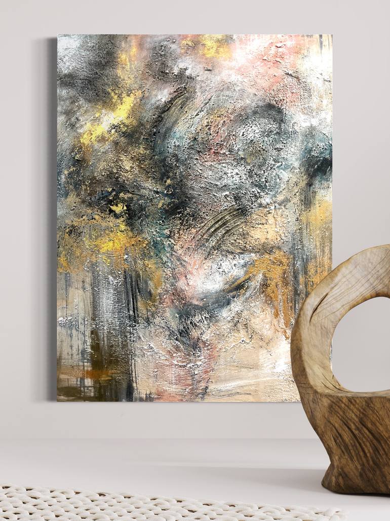 Original Abstract Expressionism Abstract Painting by Drunk Abstracts