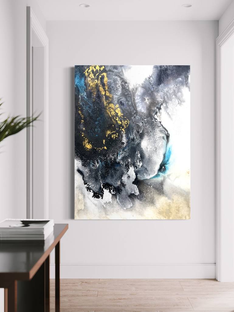 Original Art Deco Abstract Painting by Drunk Abstracts