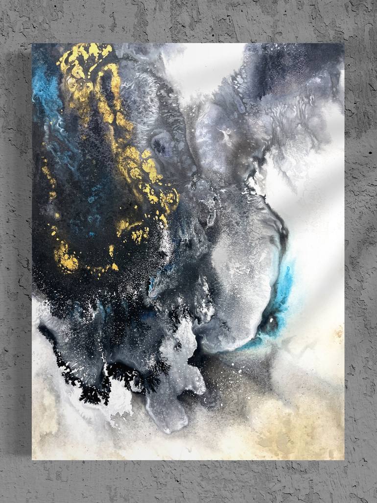 Original Art Deco Abstract Painting by Drunk Abstracts