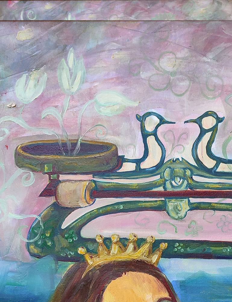 Original Abstract Expressionism Love Painting by Nelisa Nela BažDar