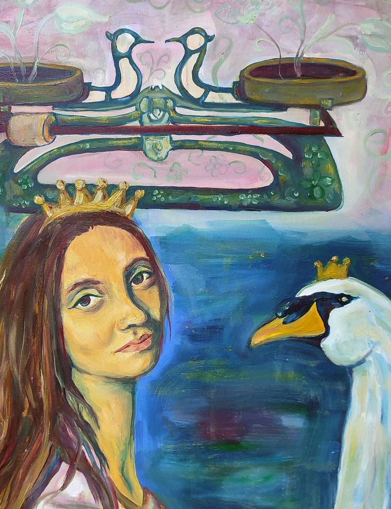 Original Abstract Expressionism Love Painting by Nelisa Nela BažDar