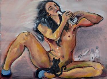 Print of Nude Paintings by Nelisa Nela Baždar