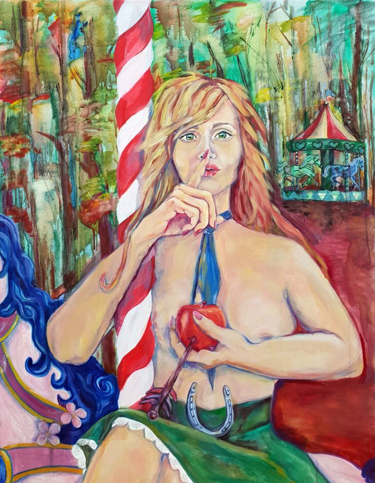 Original Contemporary Nude Painting by Nelisa Nela BažDar