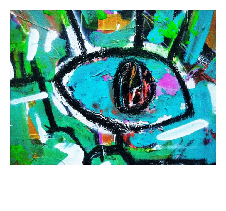 Original Abstract Expressionism Performing Arts Painting by León Sánchez David