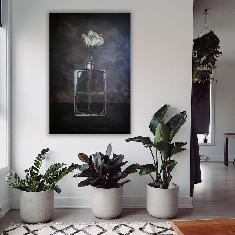Original Folk Floral Painting by Eric Young