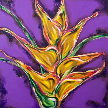 Original Fine Art Floral Paintings by Aileen Rosario