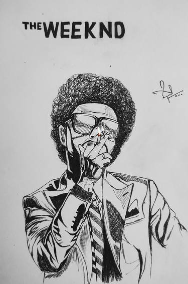 The Weeknd pen art thumb