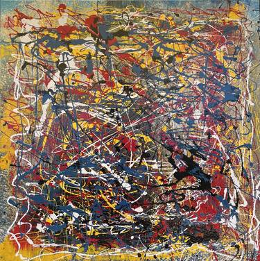 Original Abstract Expressionism Abstract Paintings by Bernhard Handau