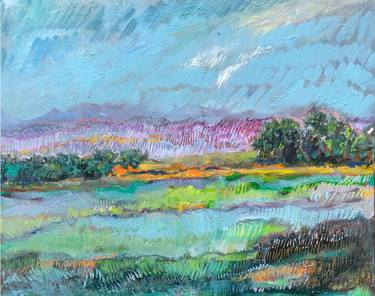 Original Expressionism Landscape Painting by Joanne Staley