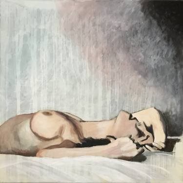 Original Figurative Erotic Paintings by Frederic Dumain