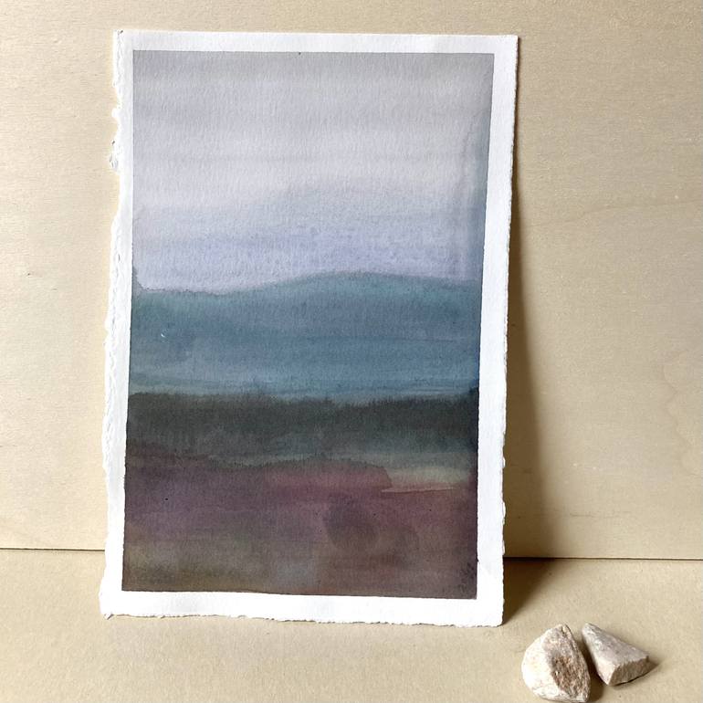 Original Minimalism Landscape Painting by Ewa Ceborska