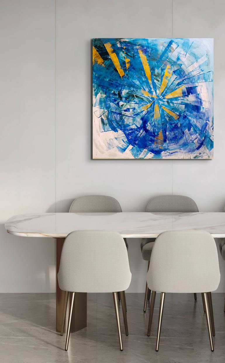 Original Contemporary Abstract Painting by Aggeliki Vourtsi