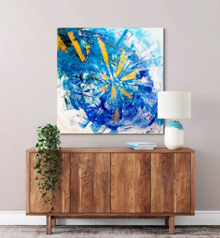 Original Contemporary Abstract Painting by Aggeliki Vourtsi