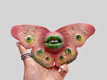 BUTTERFL'EYE - PINK/GREEN thumb