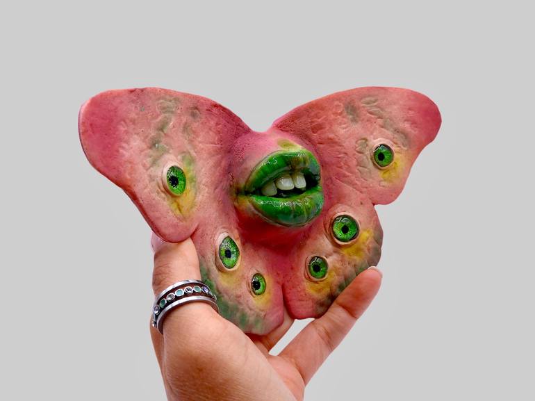 Original Pop Art Fantasy Sculpture by Vanessatsz Bibslovelypam