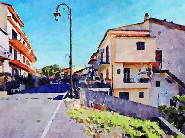 Original Architecture Paintings by Giuseppe Cocco