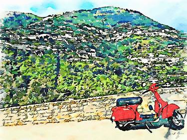 Ravello: red motorcycle thumb