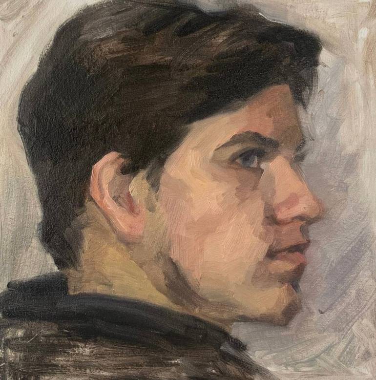Boy profile Painting by Anastasia Baybarza Saatchi Art
