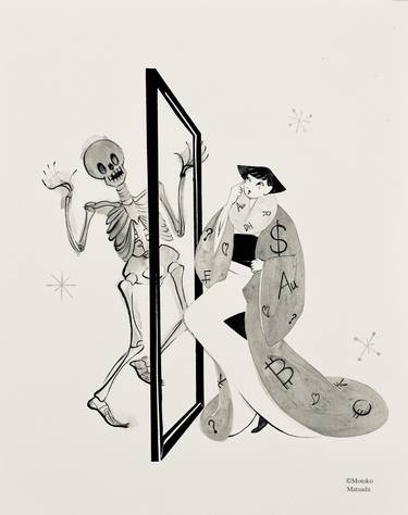 Original Conceptual Humor Drawings by Motoko Matsuda