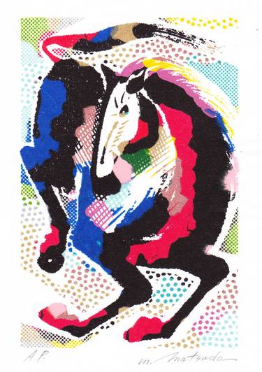 Print of Pop Art Animal Printmaking by Motoko Matsuda