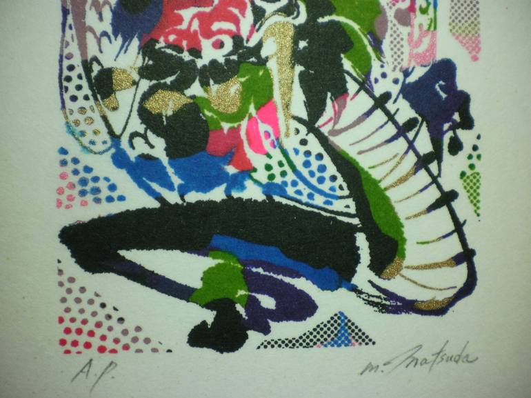Original Pop Art Animal Printmaking by Motoko Matsuda