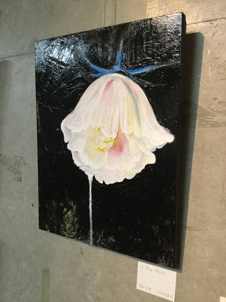Original Fine Art Floral Painting by Motoko Matsuda