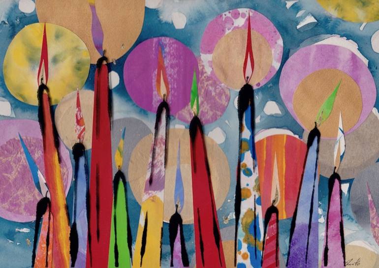 Print of Fine Art Light Collage by Motoko Matsuda