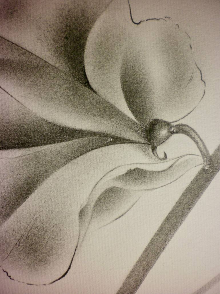 Original Conceptual Floral Drawing by Motoko Matsuda
