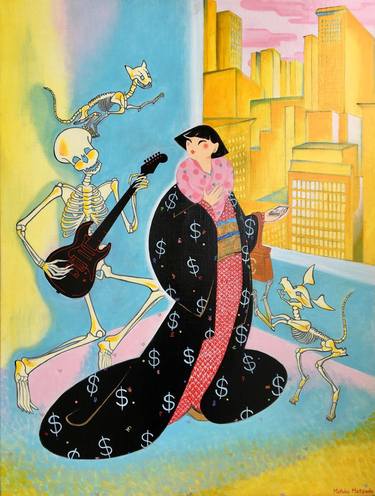 Print of Surrealism Popular culture Paintings by Motoko Matsuda