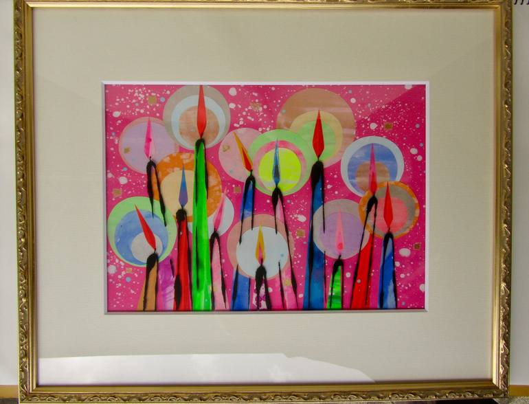 Original Fine Art Light Collage by Motoko Matsuda